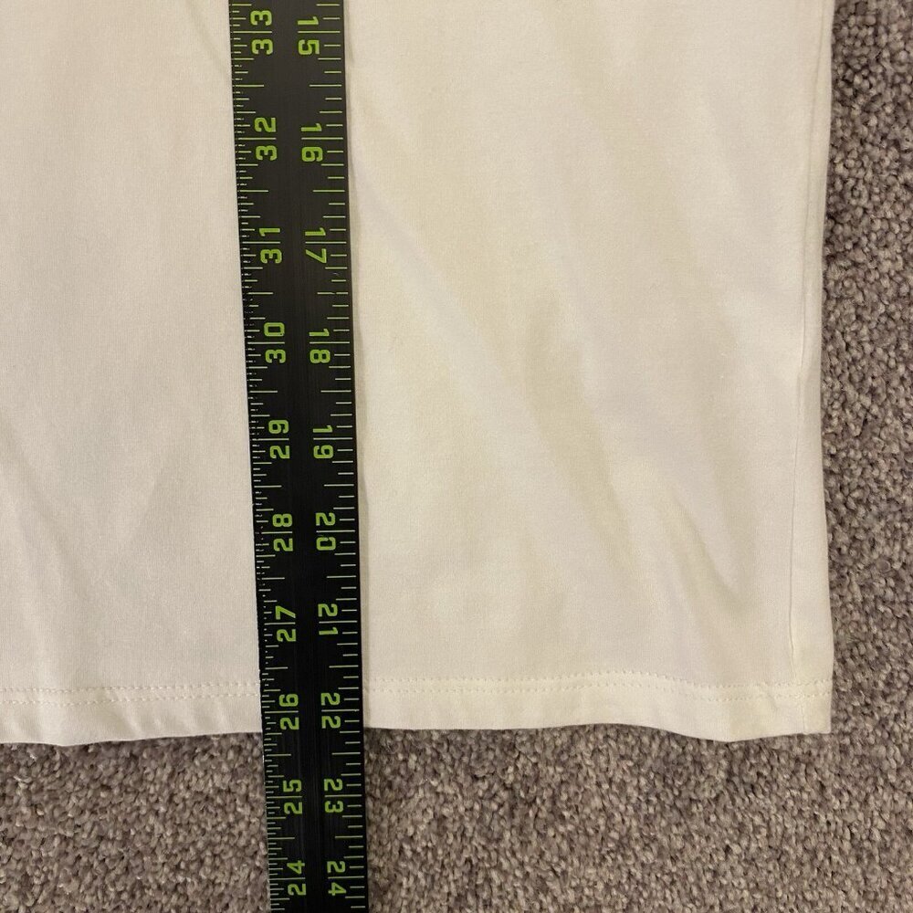 JOIE Women’s Cropped Top Size L White Short Sleeves Crew Neck Cotton Tee NWOT - Picture 7 of 8